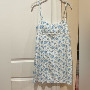 Altar'd State Blue and White Floral Dress